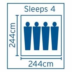 Dome Tents Coleman Excursion Instant Up Tent 4 Person -Camping Tents Store BCF 521166 03 hi res