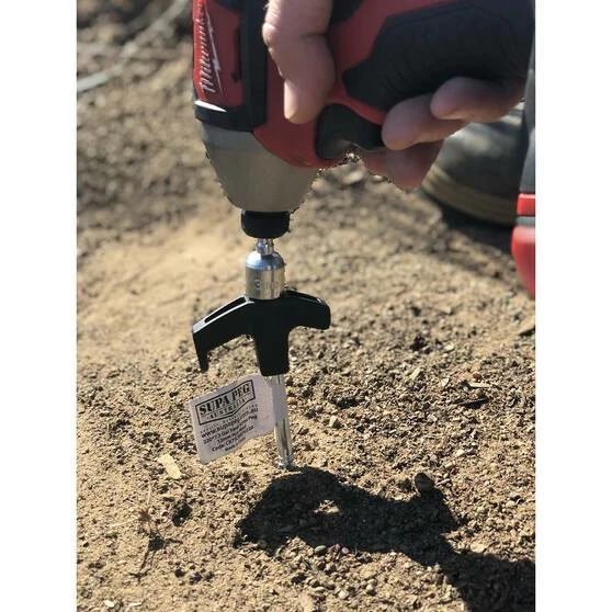 Supa Peg Poles, Pegs, Guy Ropes Supa-Peg 13mm Hex Head Screw Peg 220mm 2 Supa Peg Poles, Pegs, Guy Ropes Supa-Peg 13mm Hex Head Screw Peg 220mm - Image 2