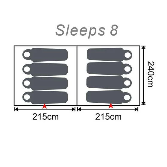 Dome Tents Wanderer Kalbarri Instant Tent 8 Person 1 Dome Tents Wanderer Kalbarri Instant Tent 8 Person